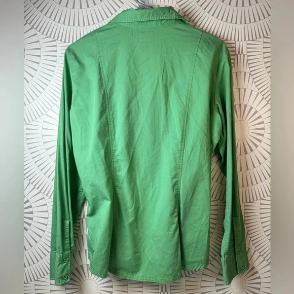 The North Face Women’s Long Sleeve Button Up Shirt‎ Green Large - Picture 5 of 5